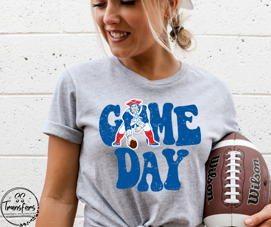 Vintage Game Day Patriot DTF Transfer