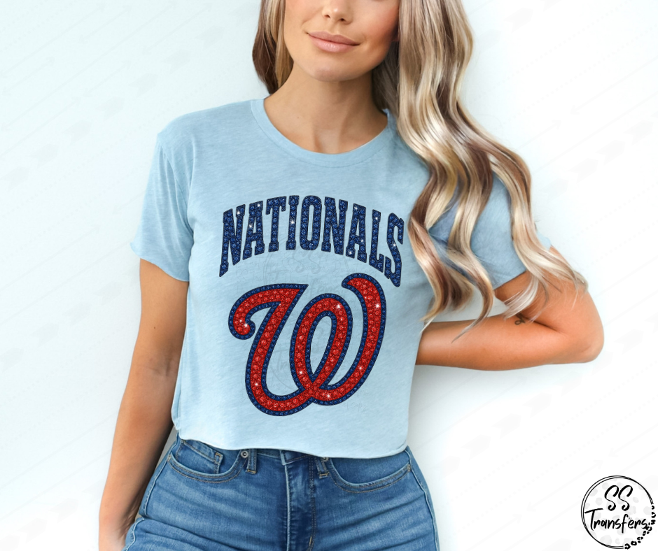 Pro Baseball Faux Rhinestones (All Pro Teams Avail.) DTF Transfer
