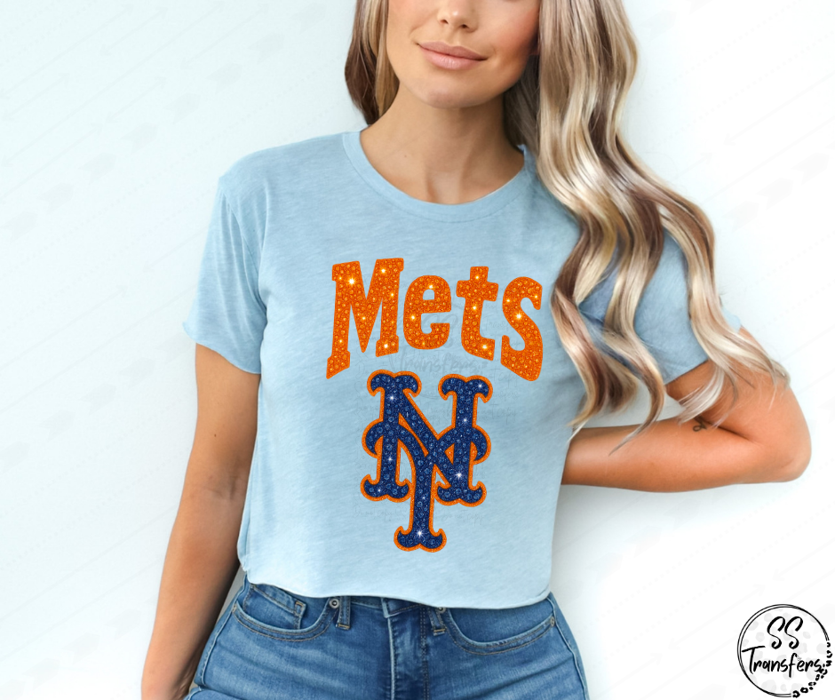Pro Baseball Faux Rhinestones (All Pro Teams Avail.) DTF Transfer