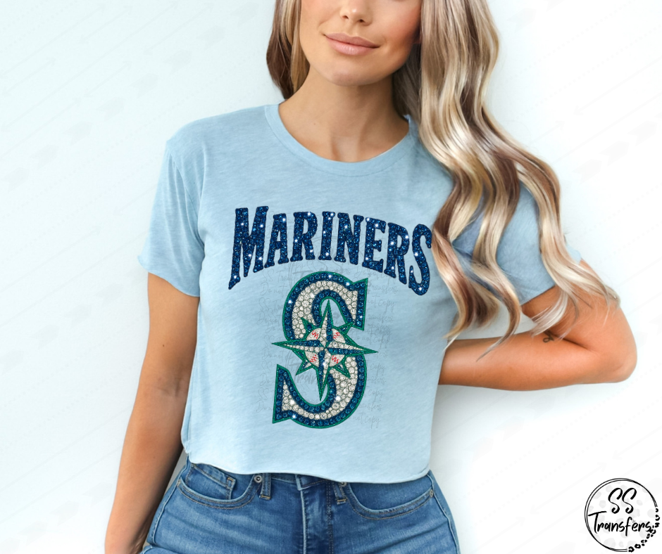 Pro Baseball Faux Rhinestones (All Pro Teams Avail.) DTF Transfer