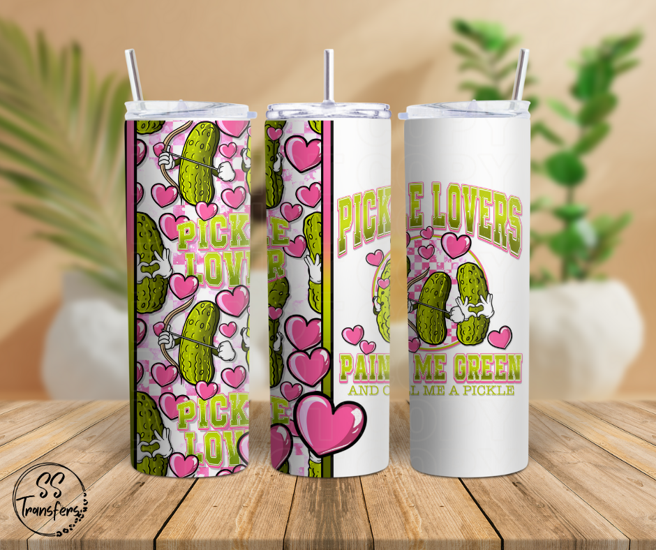 Pickle Lovers Sub Tumbler Transfer