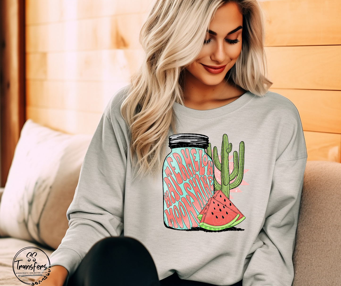 Watermelon Moonshine DTF Transfer