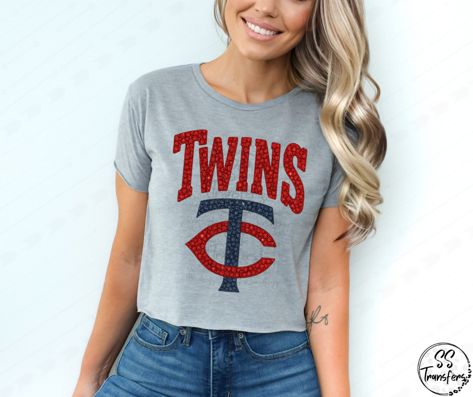 Pro Baseball Faux Rhinestones (All Pro Teams Avail.) DTF Transfer