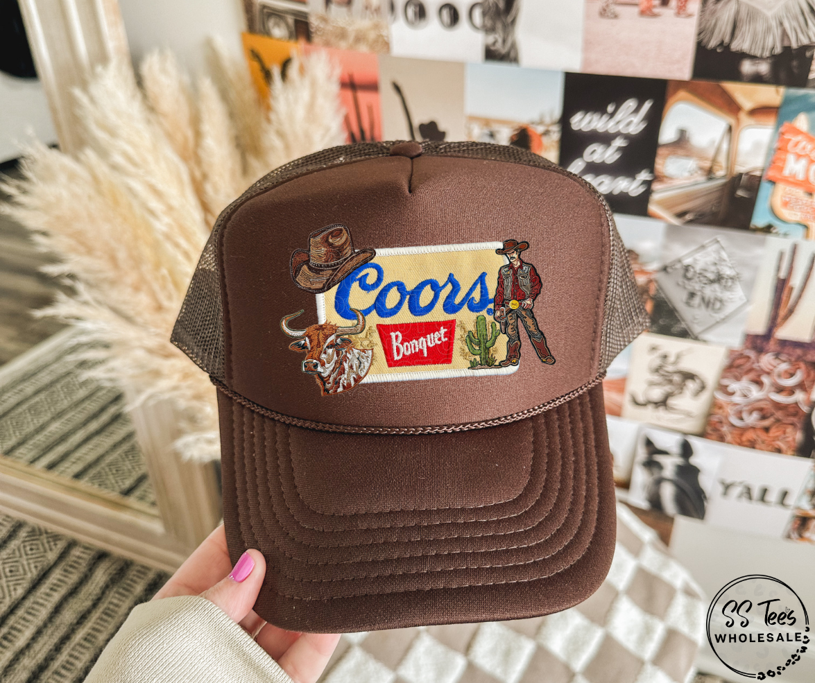 C Banquet Faux Embroidered Hat DTF/Sub Transfer