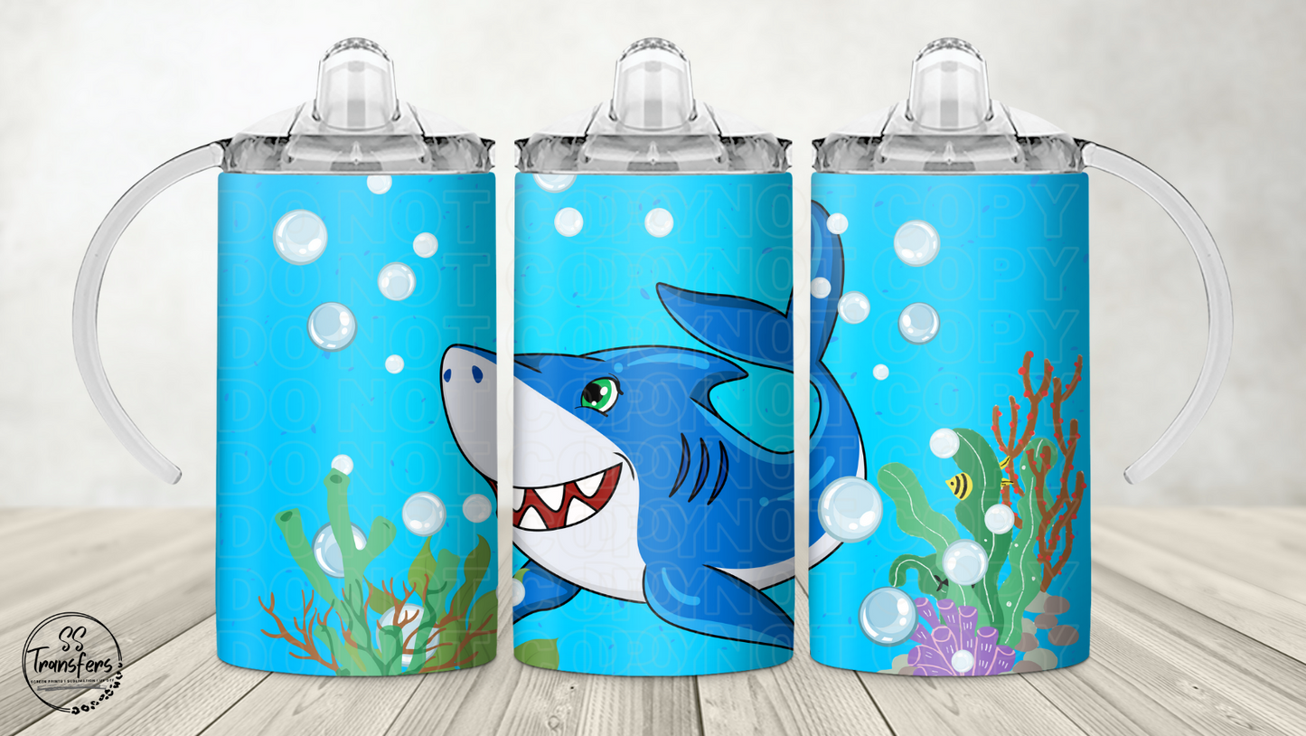 Shark 12oz Sippy/Flip Top Tumbler UV Wrap