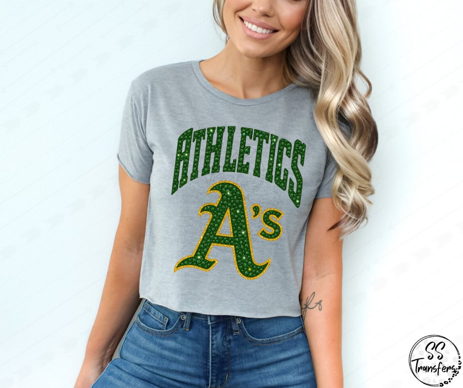 Pro Baseball Faux Rhinestones (All Pro Teams Avail.) DTF Transfer