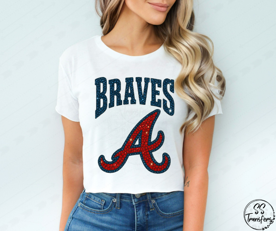 Pro Baseball Faux Rhinestones (All Pro Teams Avail.) DTF Transfer