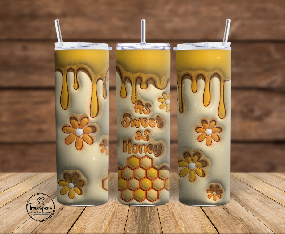 Inflated Sweet as Honey Sub Tumbler Transfer