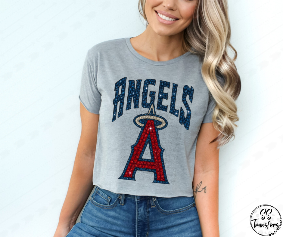Pro Baseball Faux Rhinestones (All Pro Teams Avail.) DTF Transfer