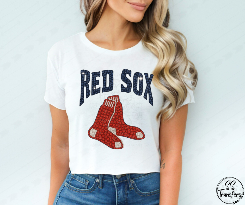 Pro Baseball Faux Rhinestones (All Pro Teams Avail.) DTF Transfer