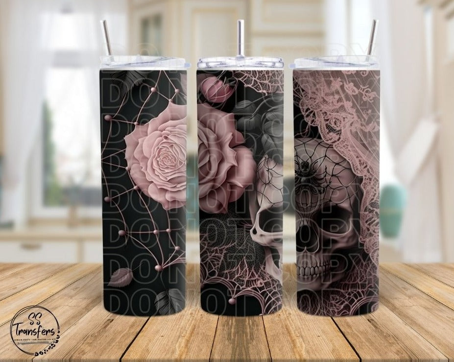 Skull & Lace Sub Tumbler Transfer