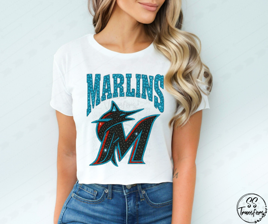 Pro Baseball Faux Rhinestones (All Pro Teams Avail.) DTF Transfer