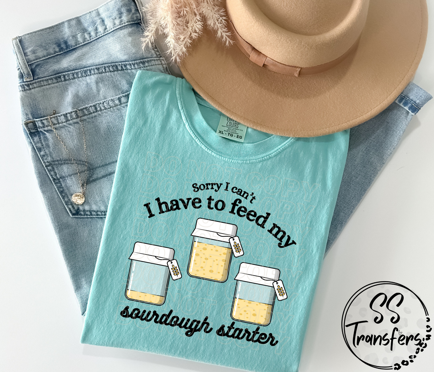 Sourdough Starter Jars DTF Transfer