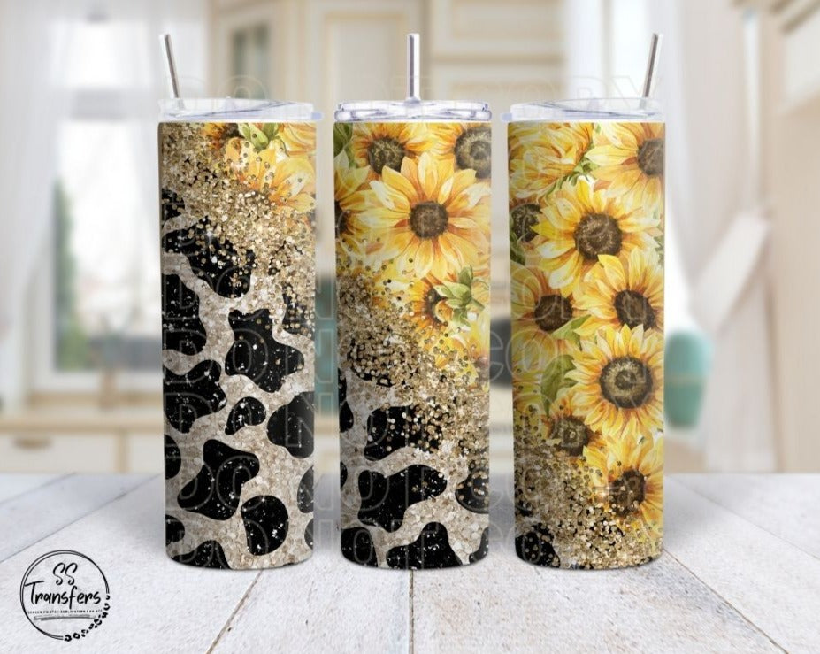 Animal Print & Sunflowers Sub Tumbler Transfer