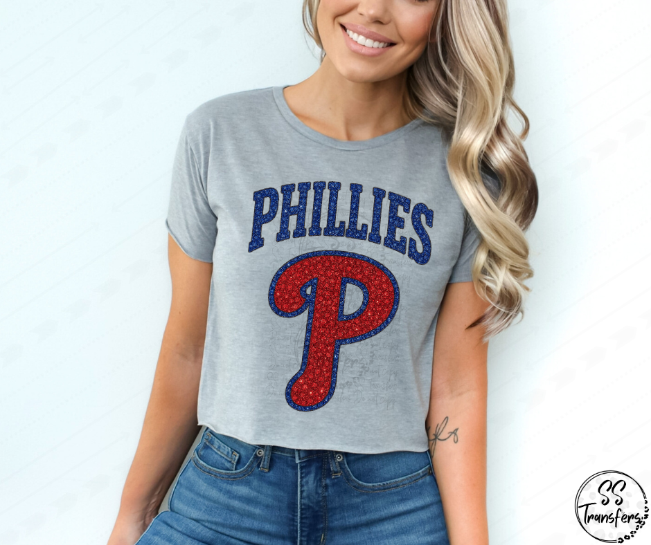 Pro Baseball Faux Rhinestones (All Pro Teams Avail.) DTF Transfer