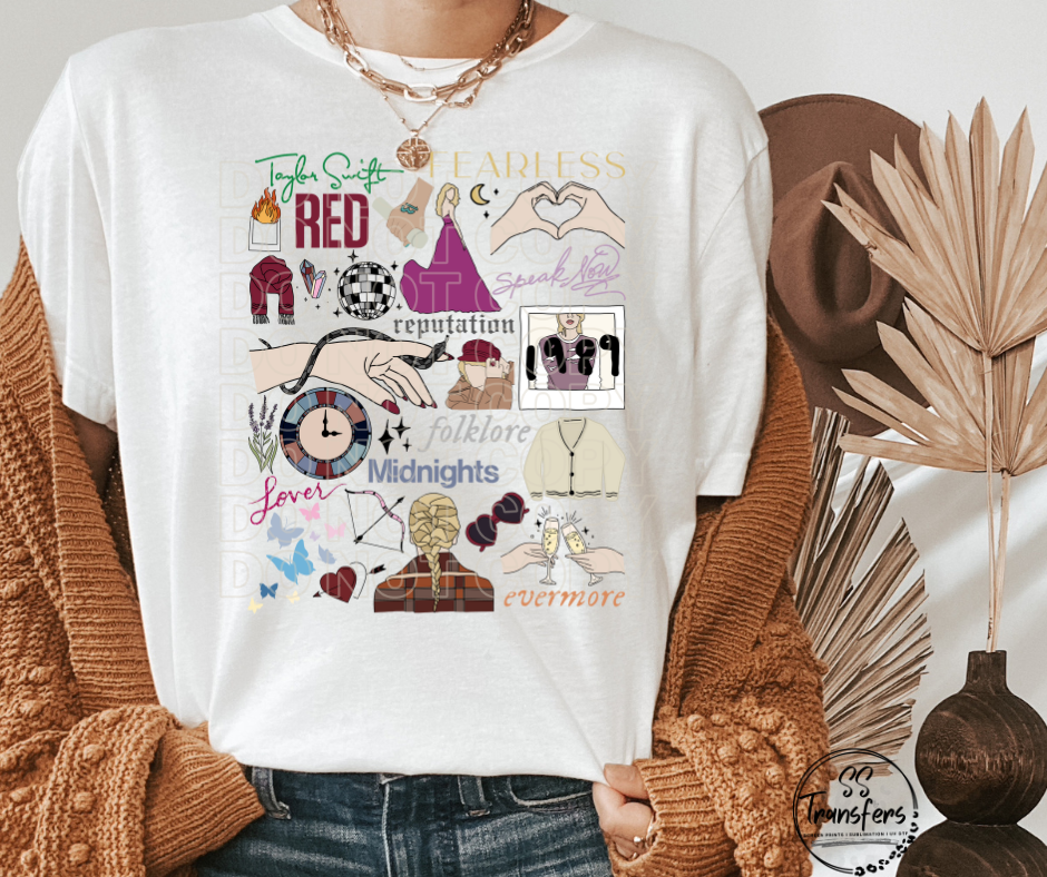 Swifty Songs DTF Transfer