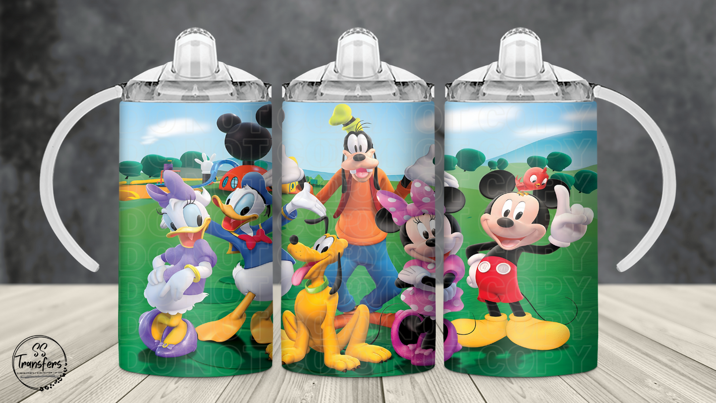 Animal Friends 12oz Sippy/Flip Top Tumbler Sublimation Transfer