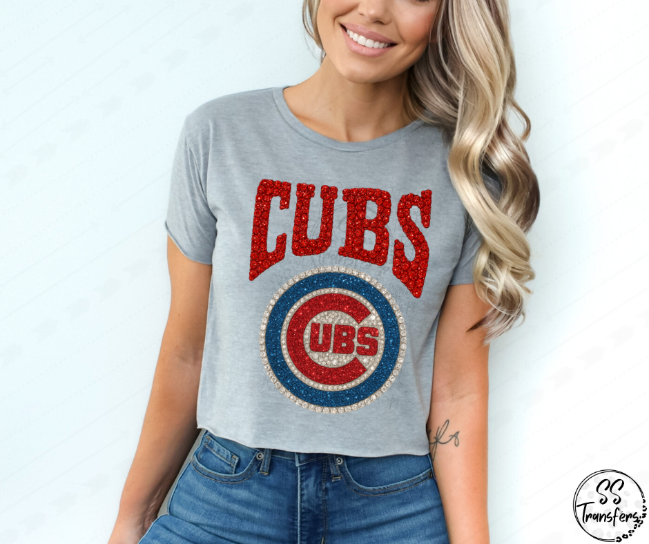 Pro Baseball Faux Rhinestones (All Pro Teams Avail.) DTF Transfer