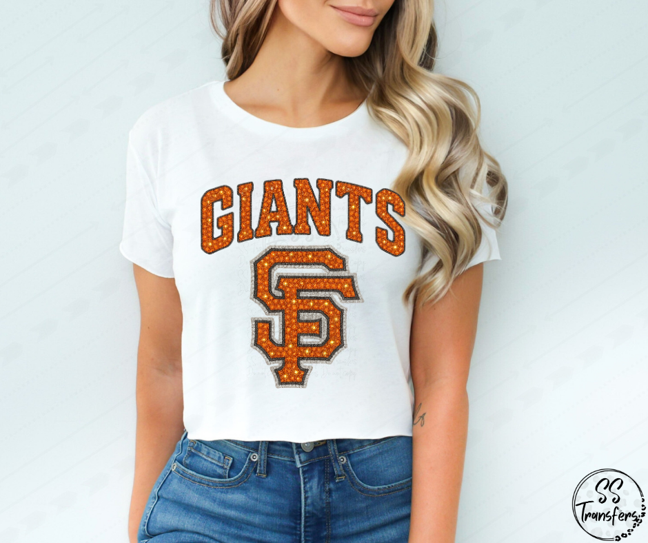 Pro Baseball Faux Rhinestones (All Pro Teams Avail.) DTF Transfer