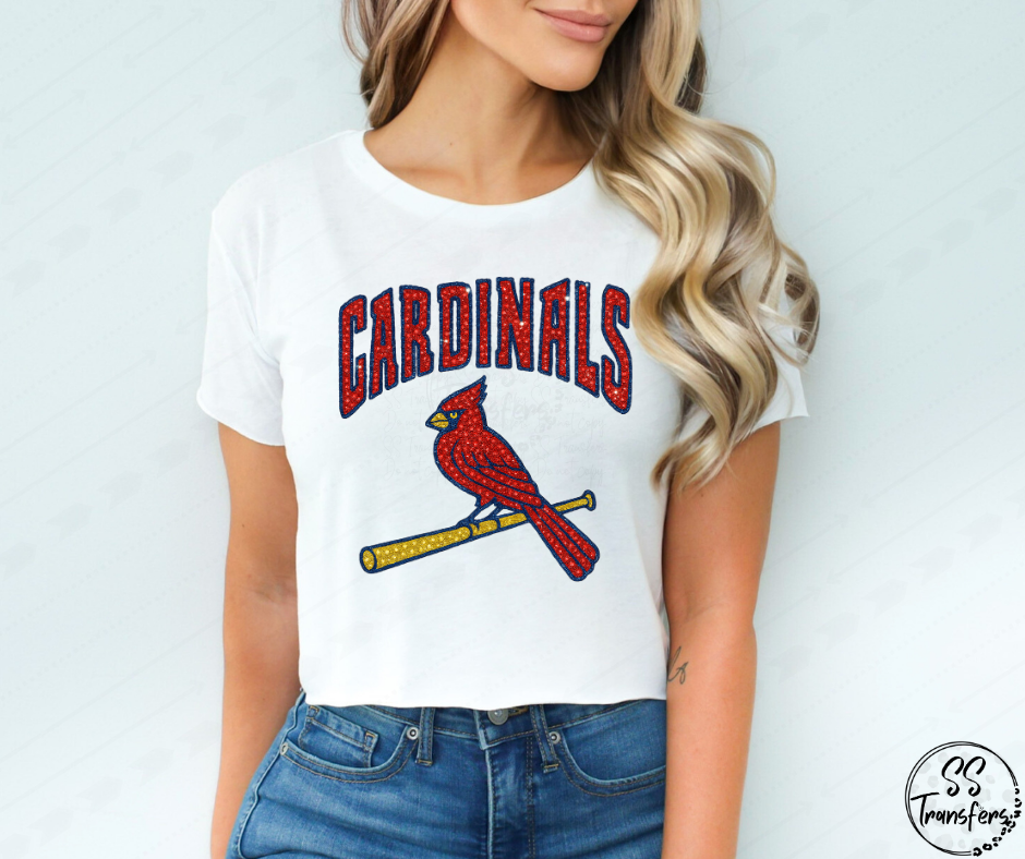Pro Baseball Faux Rhinestones (All Pro Teams Avail.) DTF Transfer