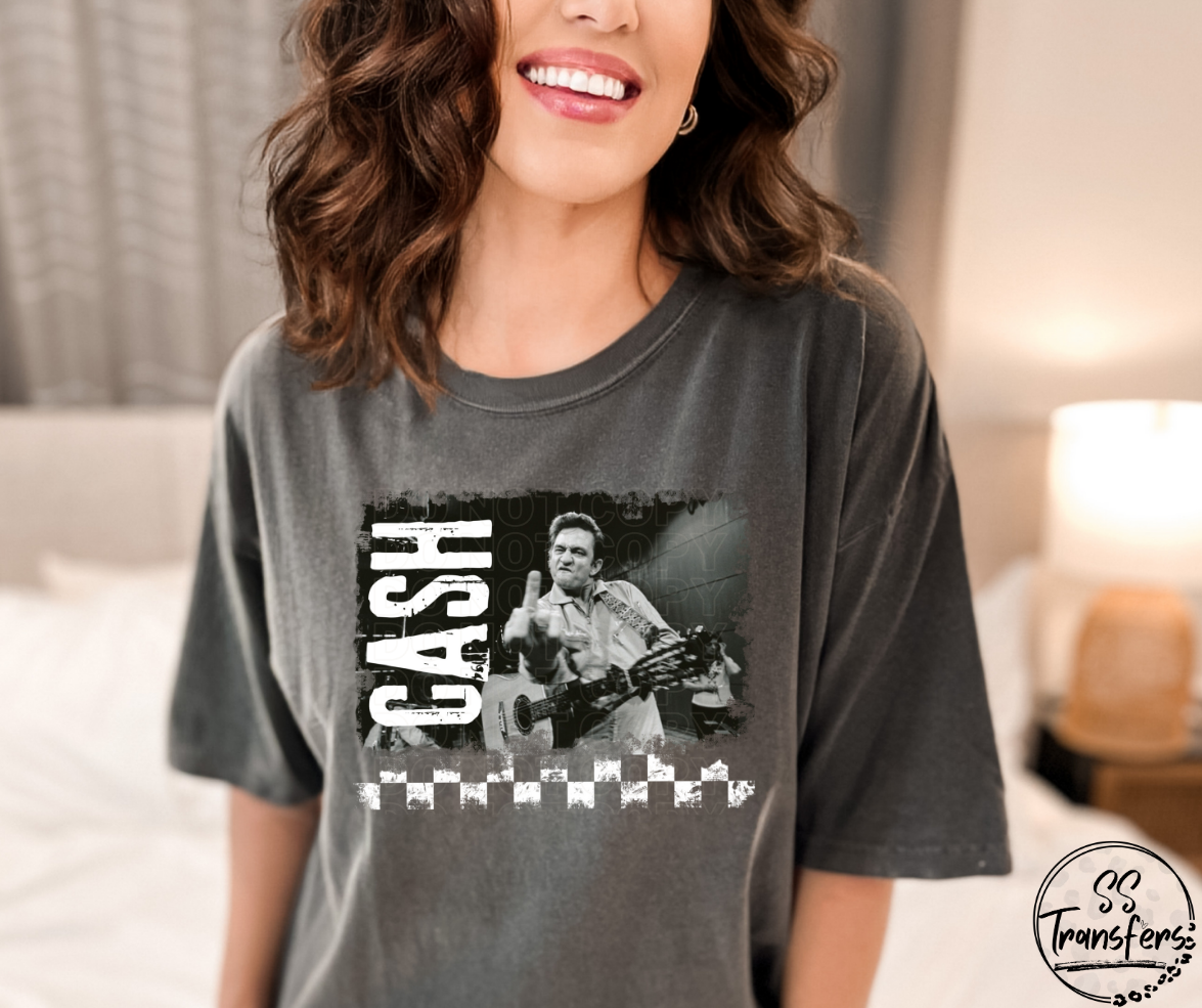 JR Black and White DTF Transfer