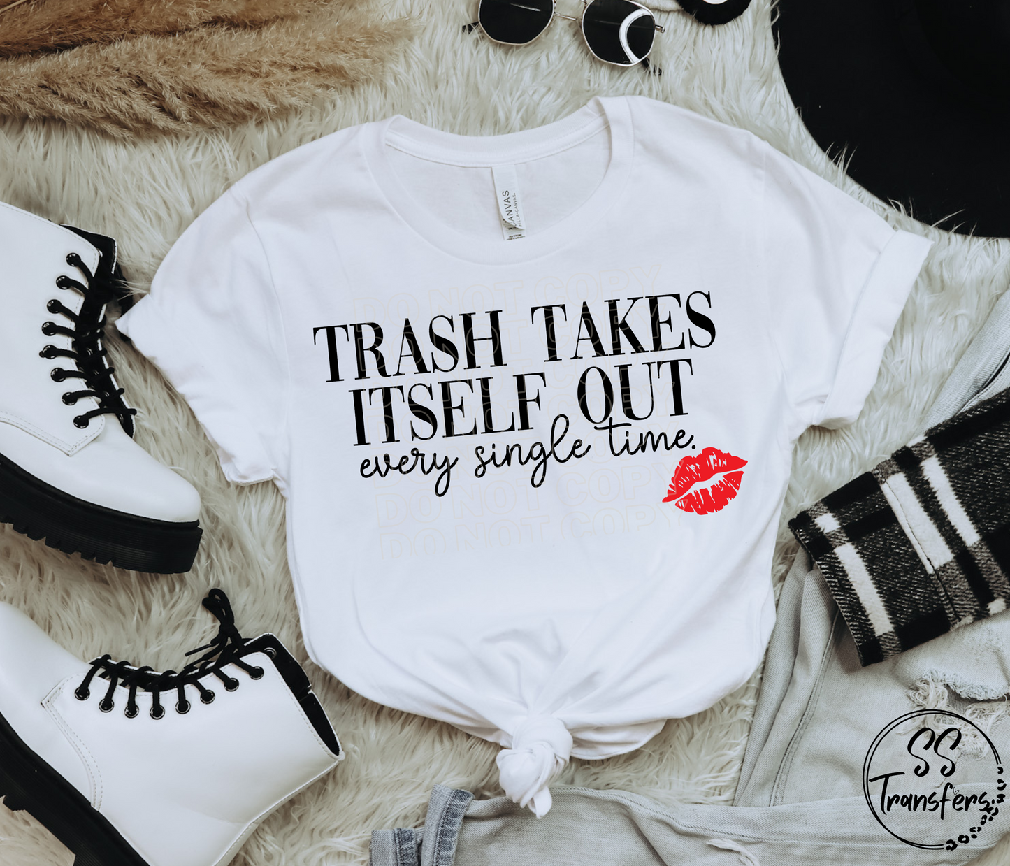 **SS Exclusive** Trash Takes Itself Out DTF Transfer