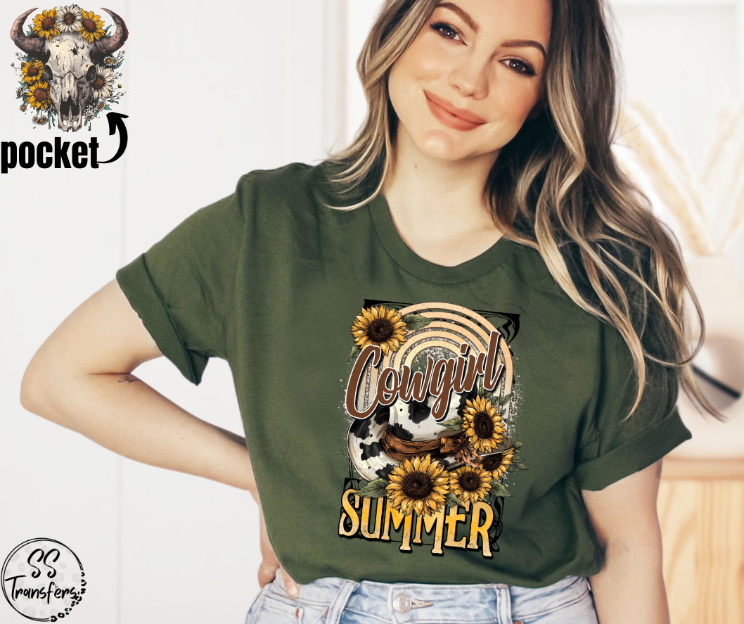 Cowgirl Summer (Pocket Included) DTF Transfer