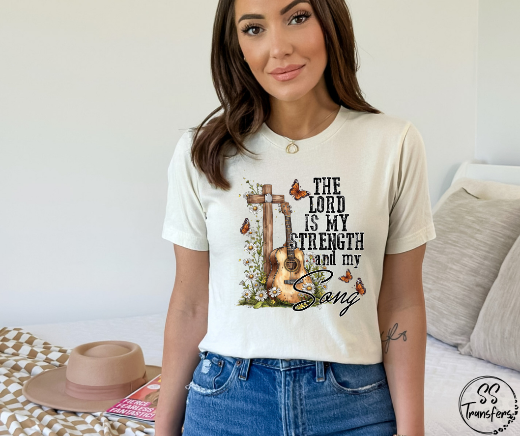 The Lord is My Strength DTF Transfer