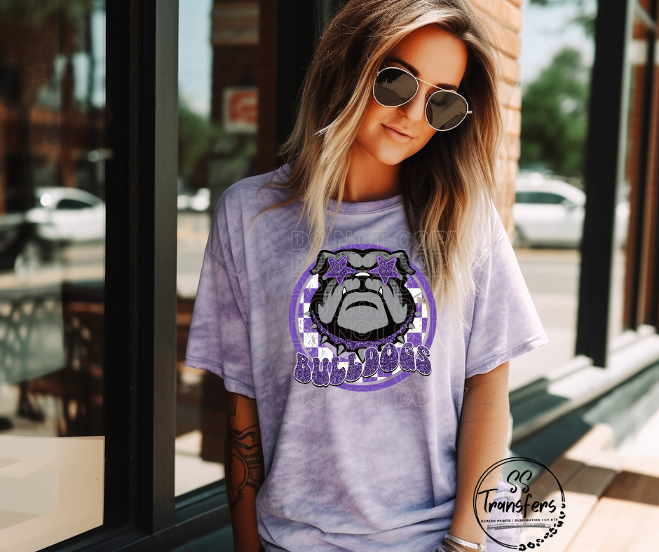Preppy Checkered Mascots (Multiple Teams) DTF Transfer