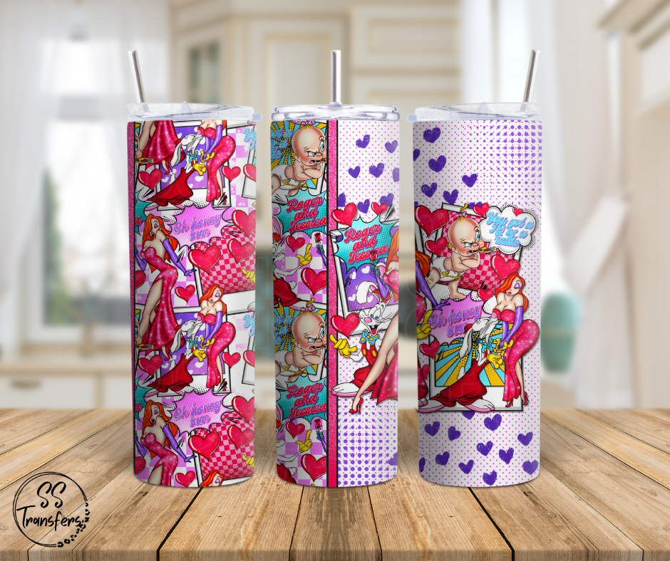 Rog & Jess Sub Tumbler Transfer