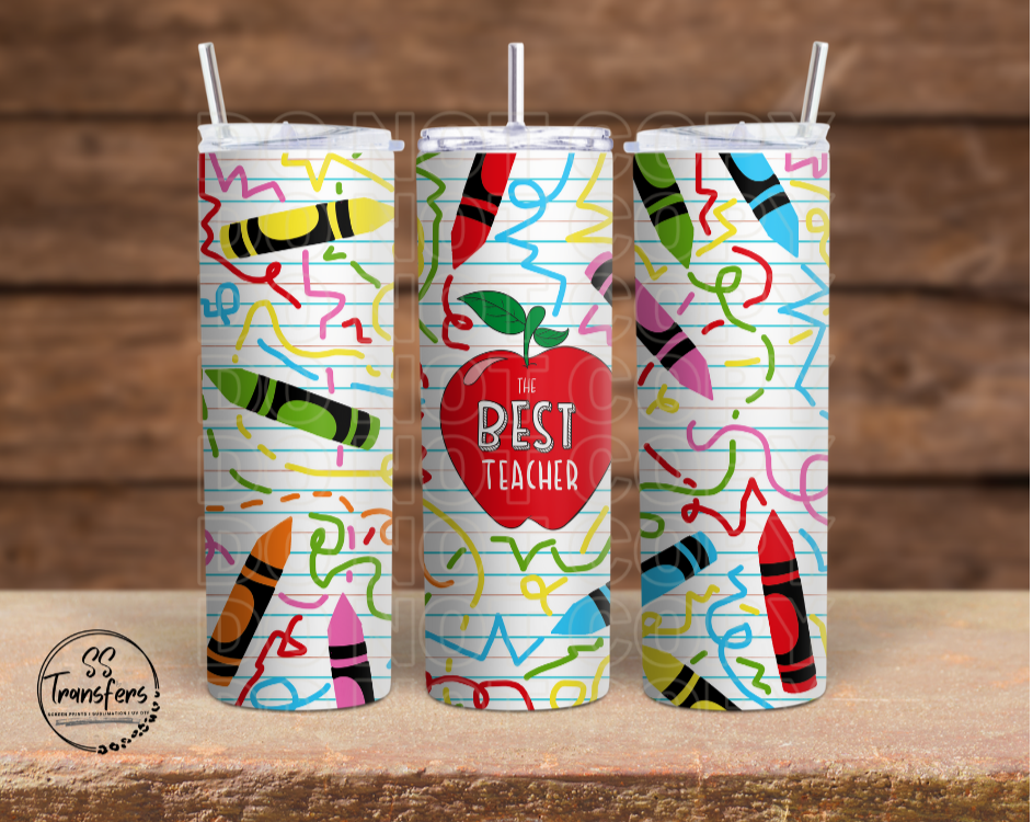 The Best Teacher Sub Tumbler Transfer