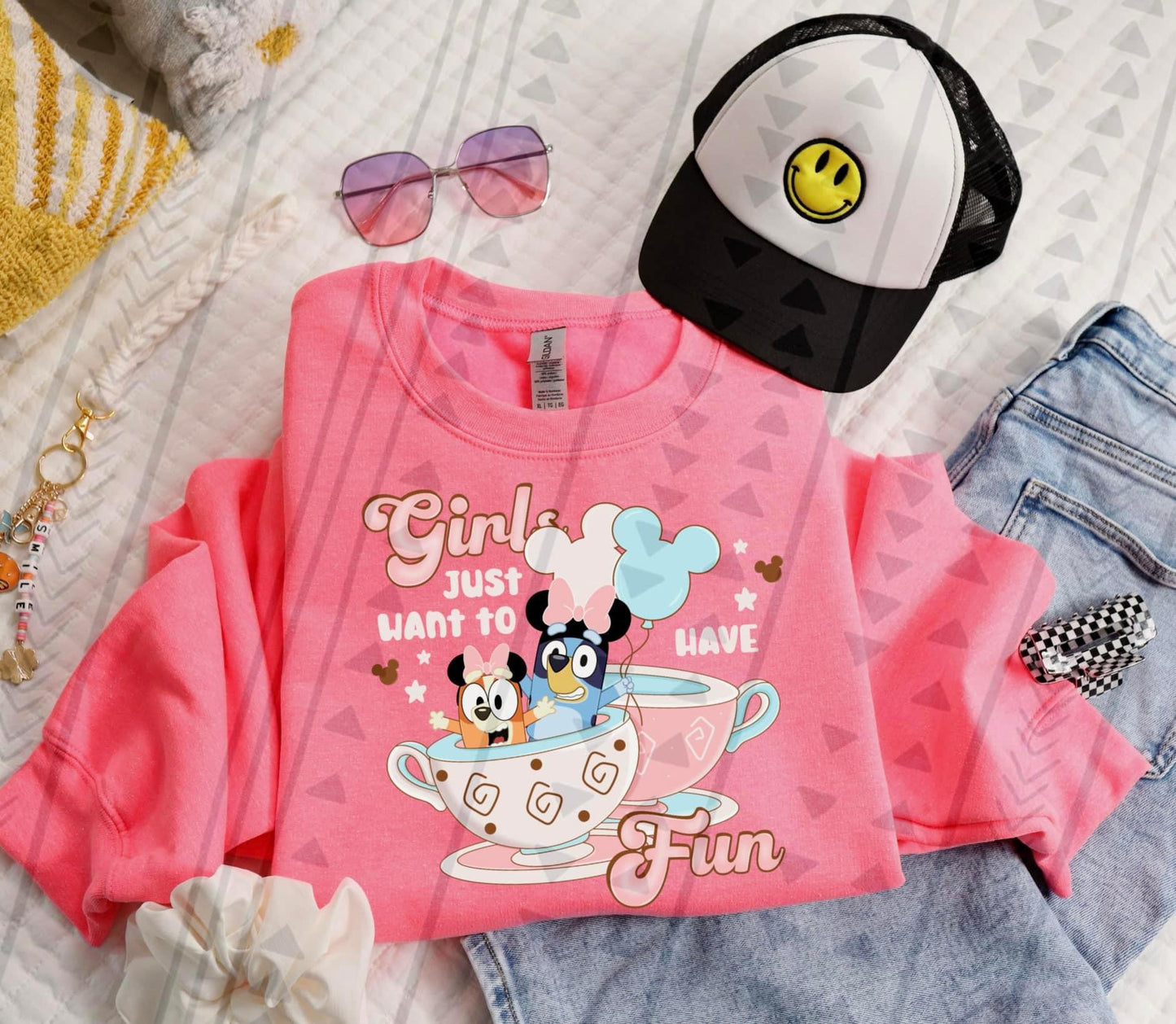 Girls Just Wanna Have Fun DTF Transfer