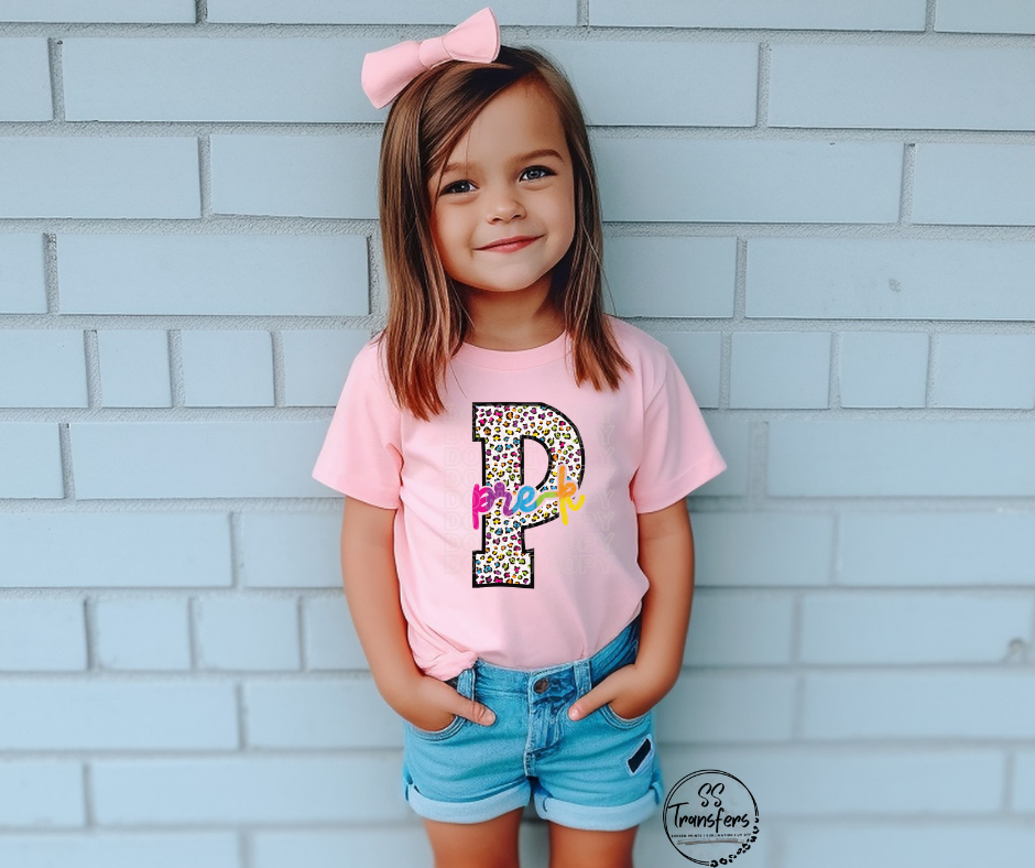 Leopard Rainbow (Pre School-5th grade) Kids DTF Transfer