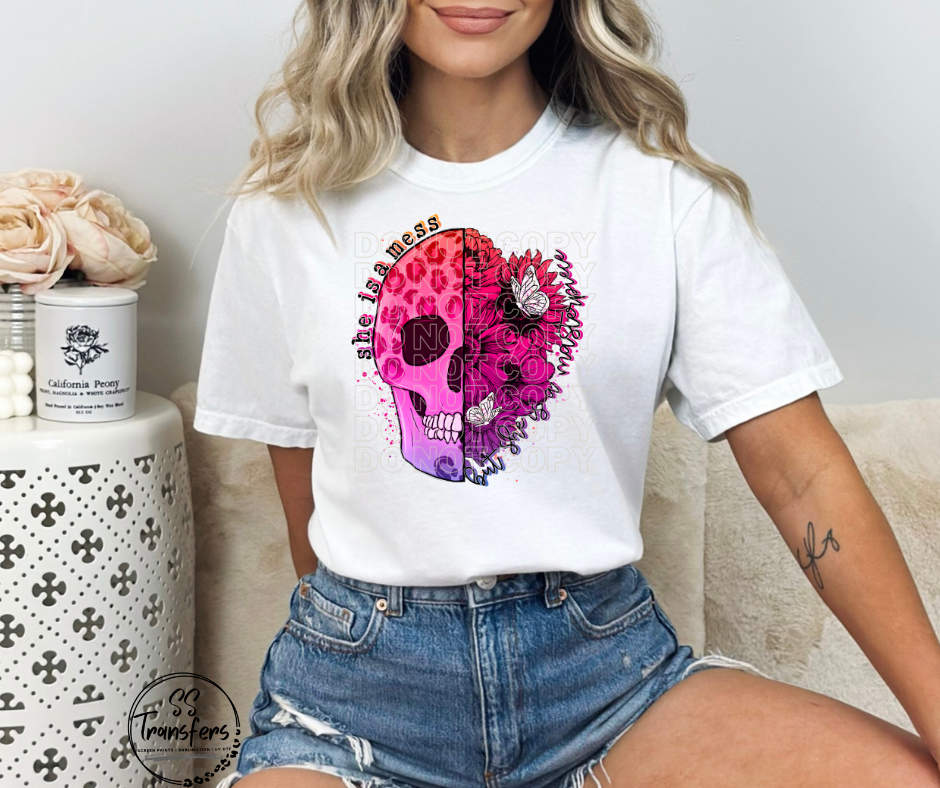 She Is A Mess DTF Transfer