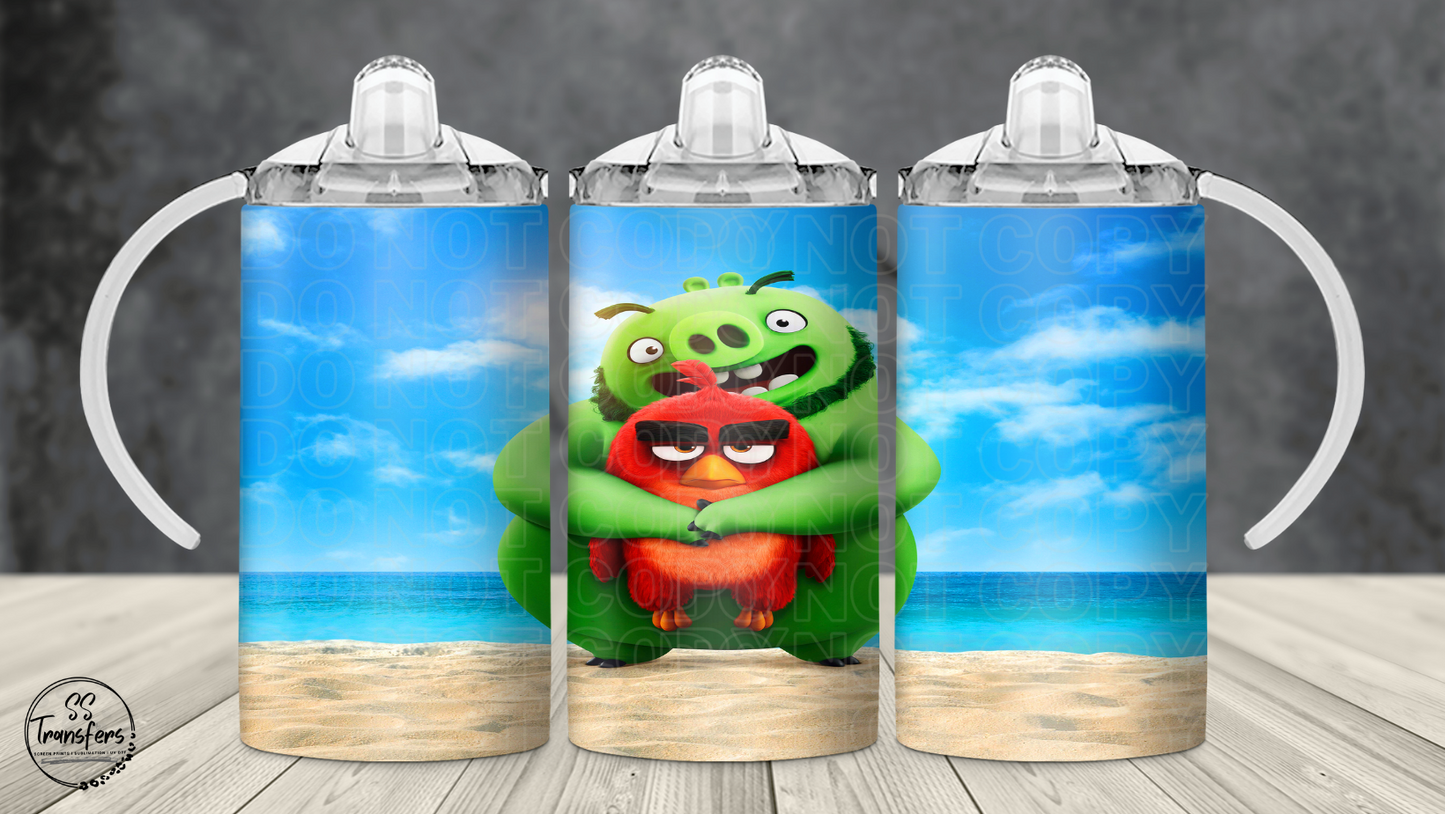 Mad Bird 12oz Sippy/Flip Top Tumbler Sublimation Transfer