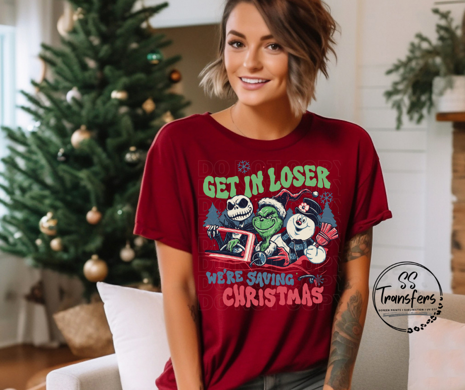 We're Saving Christmas DTF Transfer