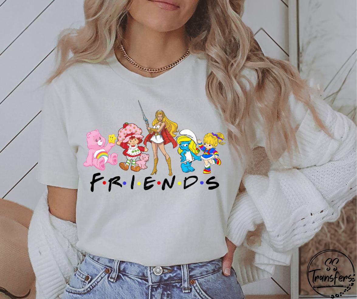 Old School Friends DTF Transfer