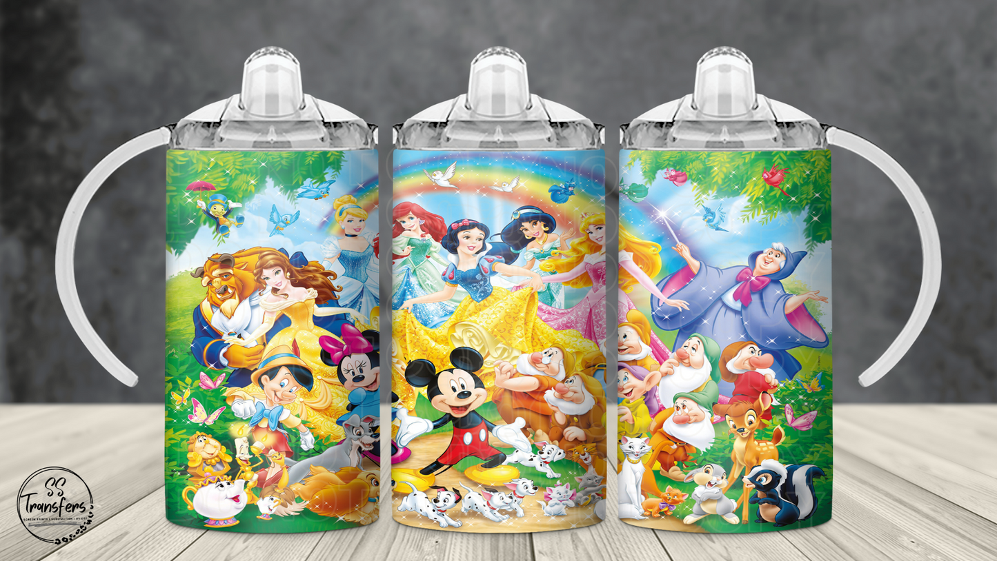 Magical Friends 12oz Sippy/Flip Top Tumbler Sublimation Transfer