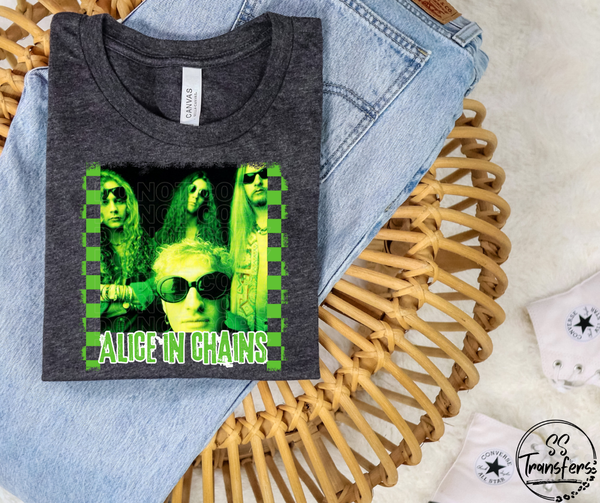 Alice Checkered DTF Transfer