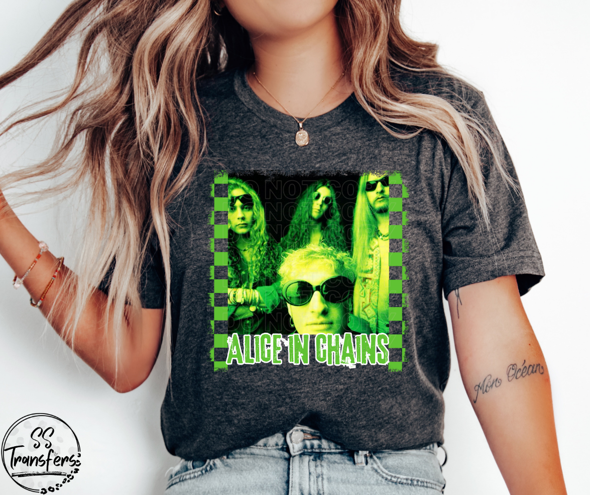 Alice Checkered DTF Transfer