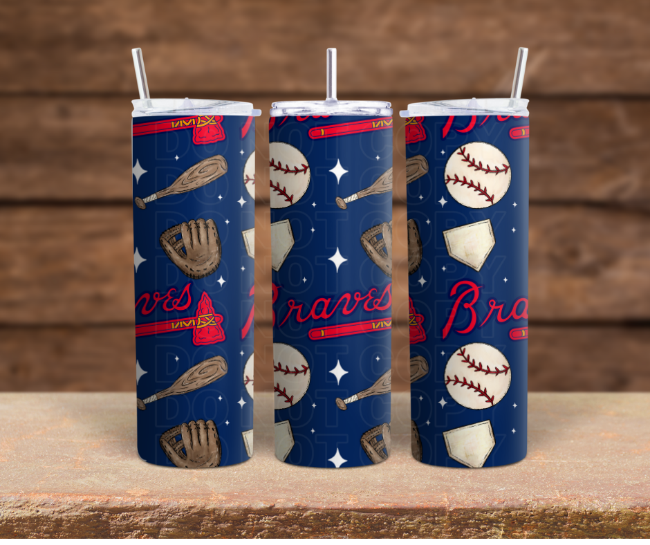 Brave Baseball Sub Tumbler Transfer