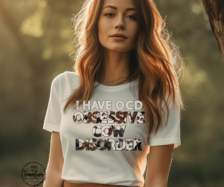 Cow Disorder DTF Transfer