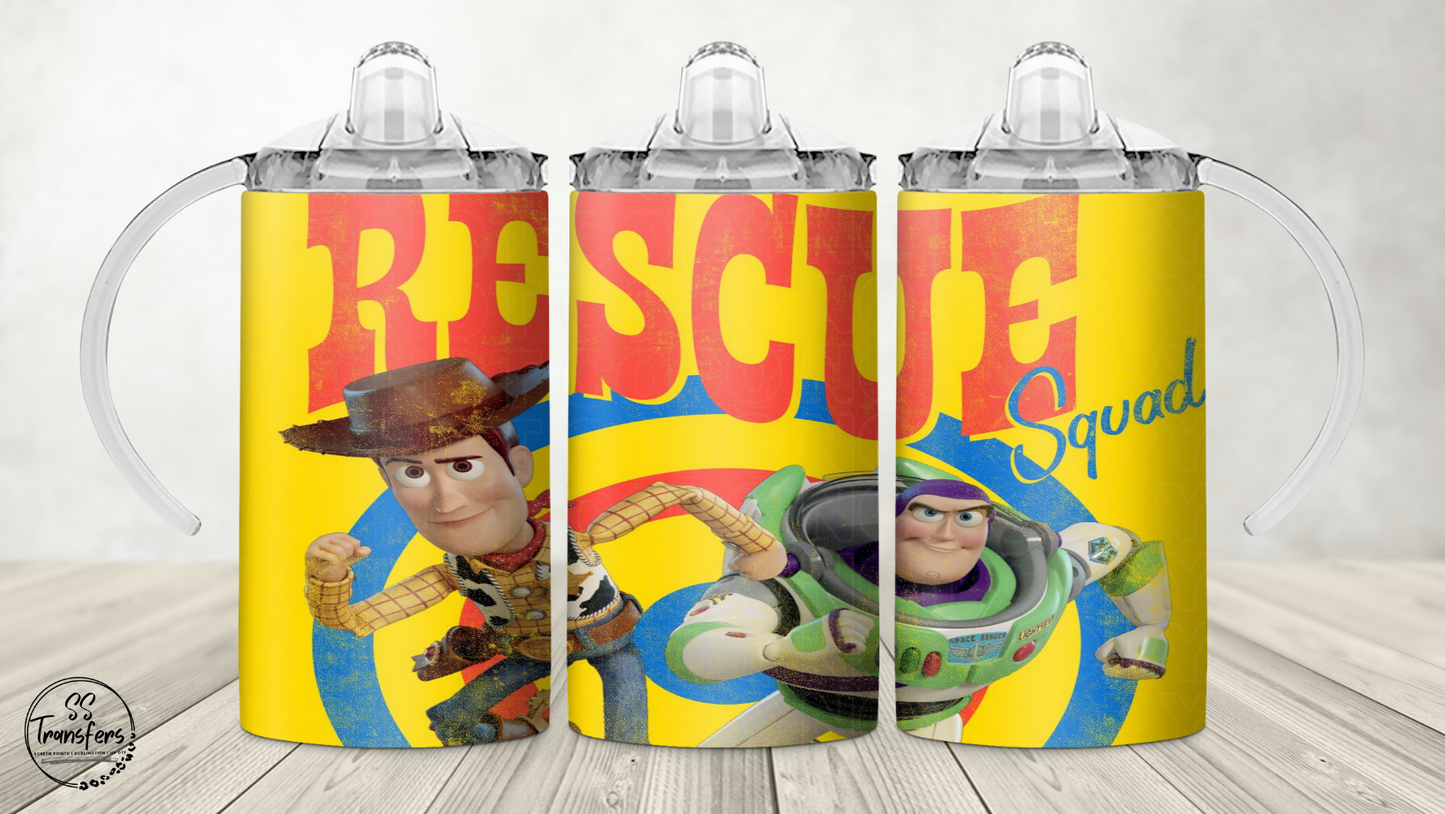 Rescue Squad 12oz Sippy/Flip Top Tumbler UV Wrap