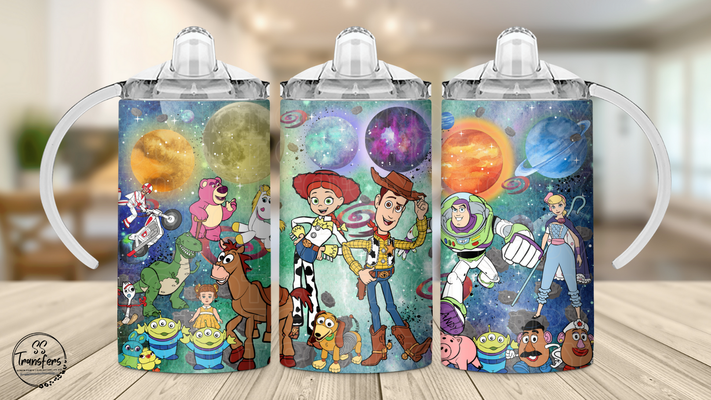 Toy Friends (Multiple Options) 12oz Sippy/Flip Top Tumbler UV Wrap