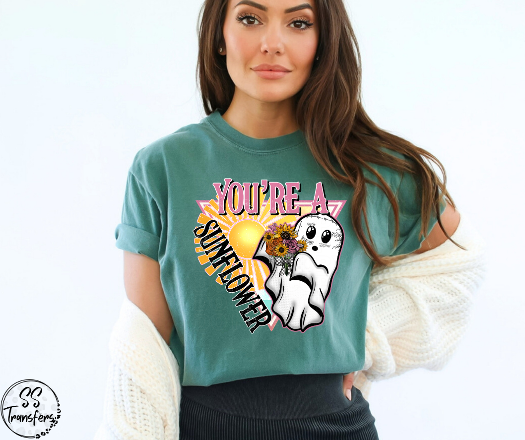 Sunflower Ghost DTF Transfer