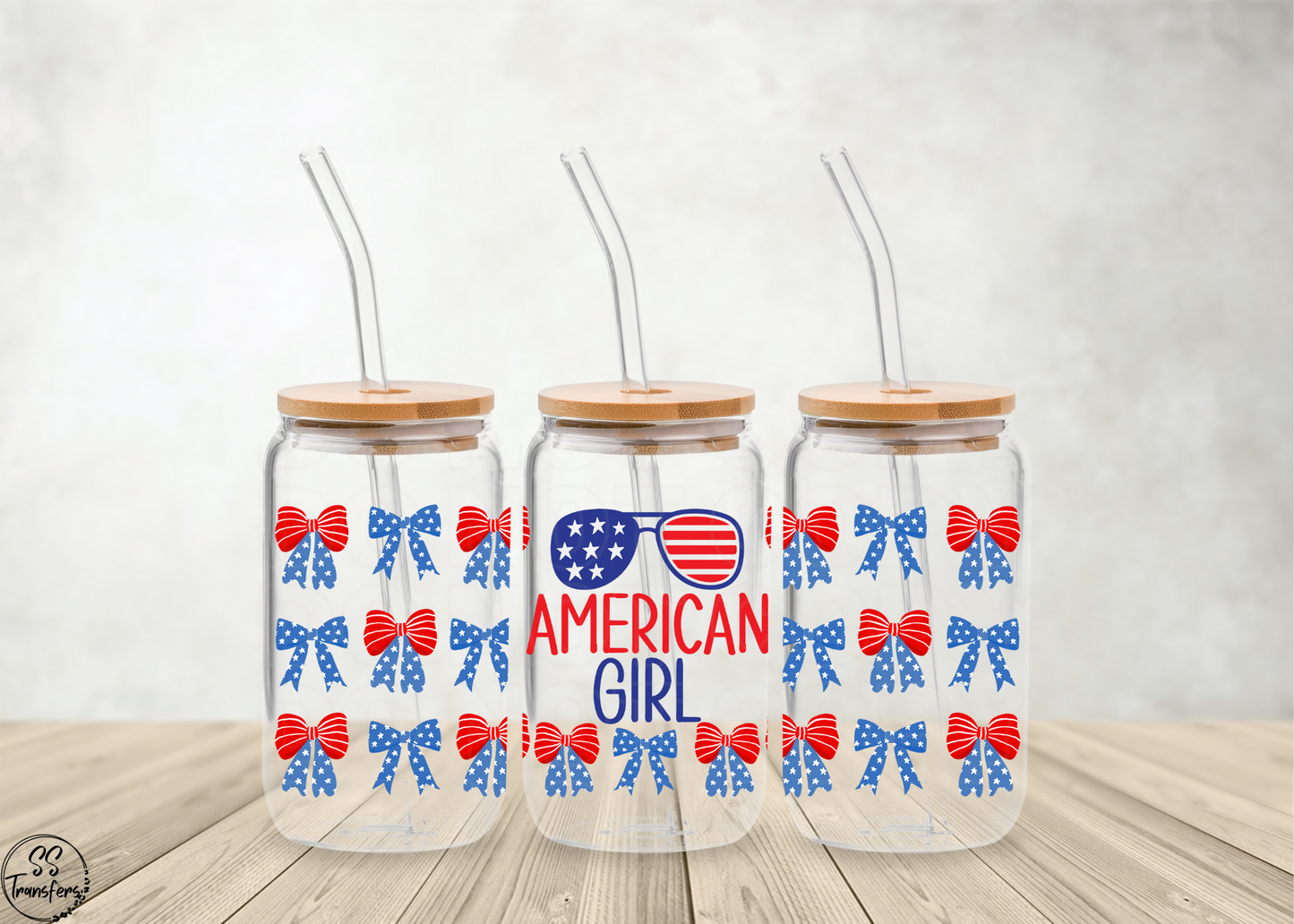 American Girl Flag Shades Libbey UV Wrap