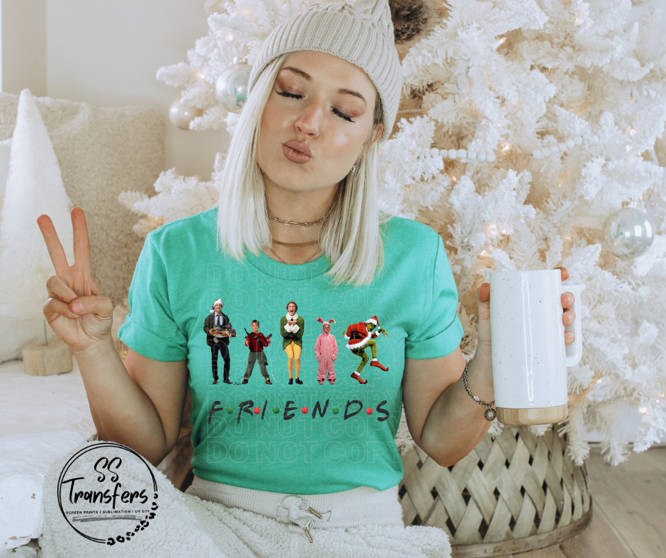 Christmas Friends DTF Transfer