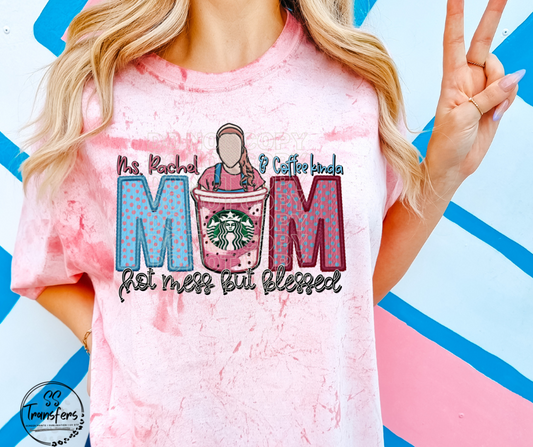 Rachel Coffee Mom DTF Transfer