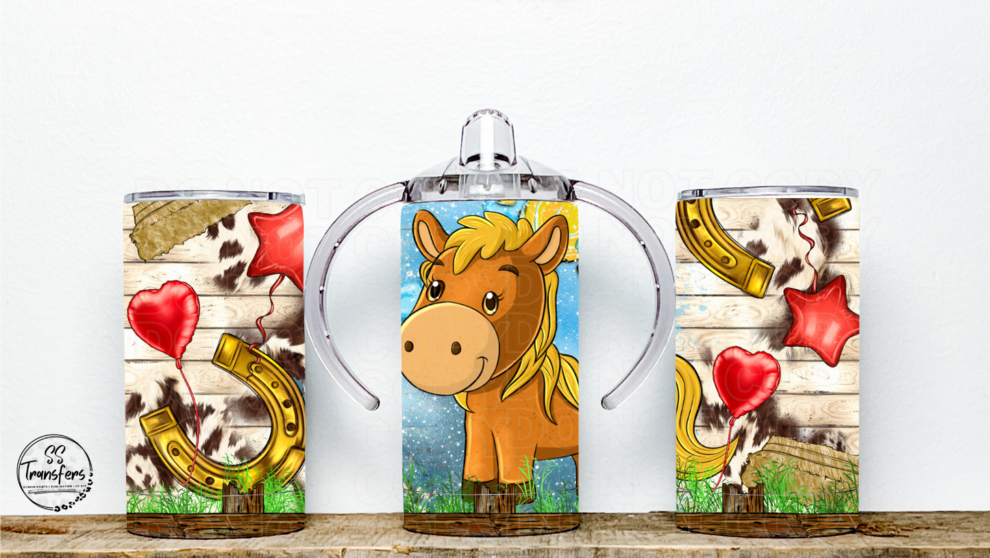 Barnyard Animals (Multiple Options) 12oz Sippy/Flip Top Tumbler Sublimation Transfer