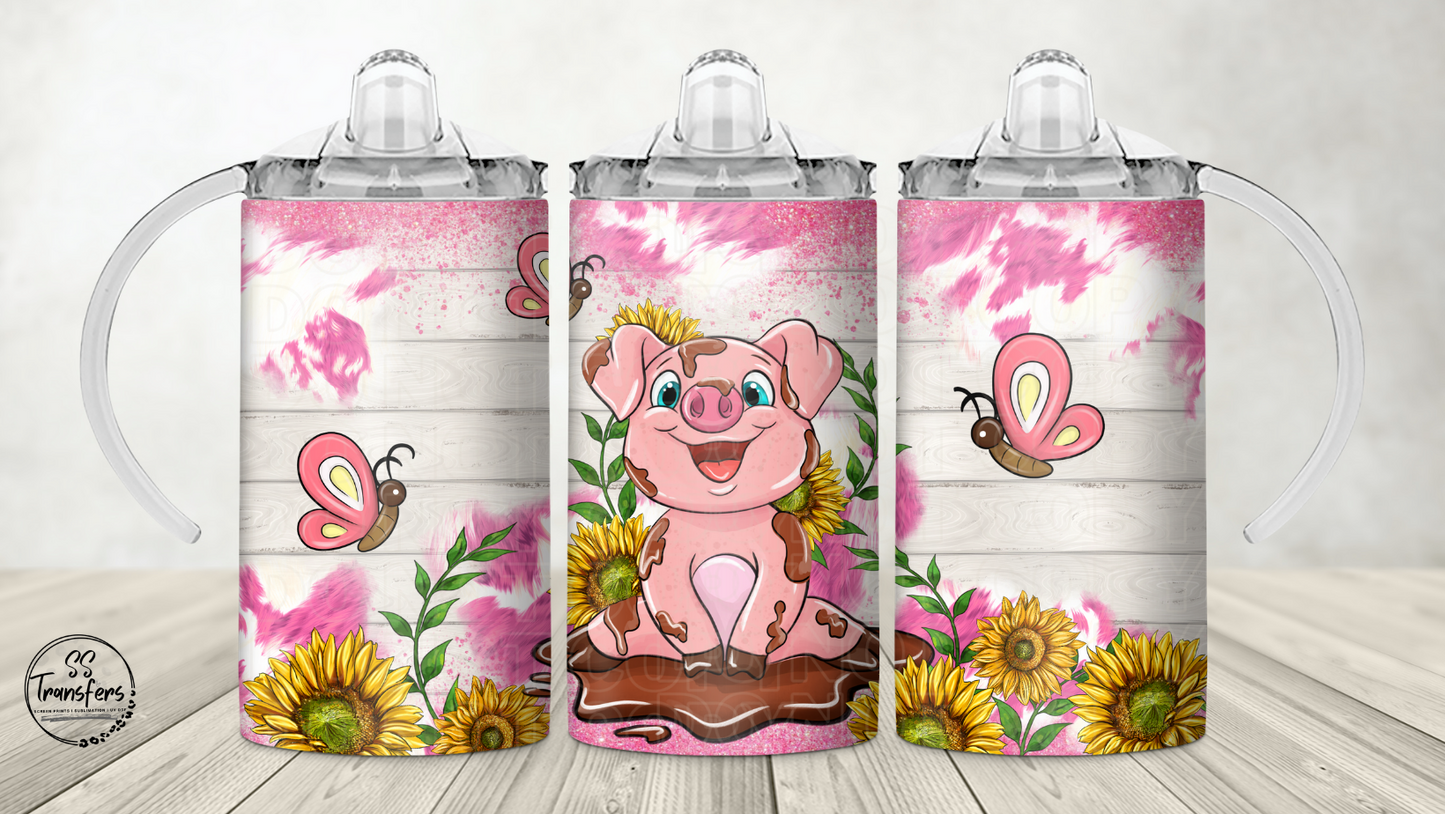 Barnyard Animals (Multiple Options) 12oz Sippy/Flip Top Tumbler Sublimation Transfer